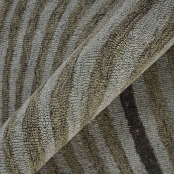 Saraswati global handmade wool rug, canyan collection round area rug, anti-slip & anti-skid backing carpet (6x6 feet). 5