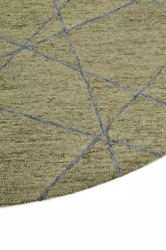 Handmade wool rug, designer area rug, 8x8 feet, anti-slip & anti-skid backing carpet by saraswati global
