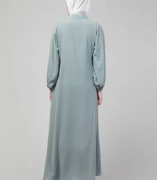 Grey Nida Plain Abaya