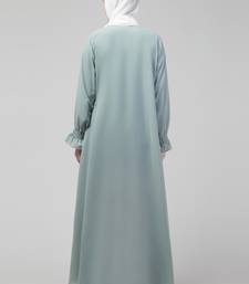 Sage Matt nida abaya with hijab