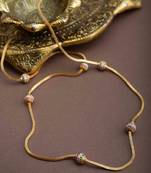 Gold-Plated Chain with Ball Designs