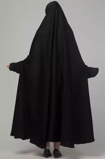 Black Nida Plain Abaya