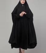 Black Nida Plain Abaya