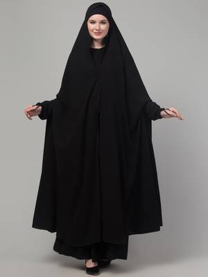 Black Nida Abaya for Women 3