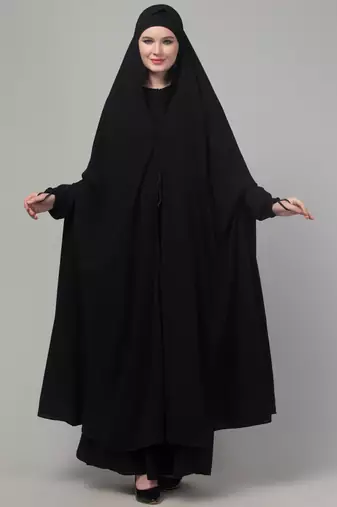 Black Nida Abaya for Women