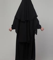 black arabian khimer bow at elbow abaya set