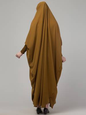 Mustard head to toe free size jilbab abaya 2