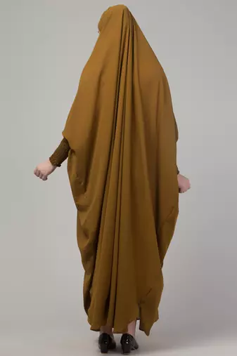 Mustard head to toe free size jilbab abaya