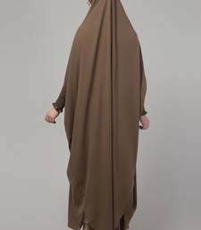 Khaki head to toe free size jilbab abaya