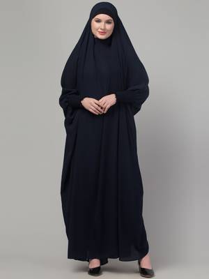 Black Nida Plain Jibab 3