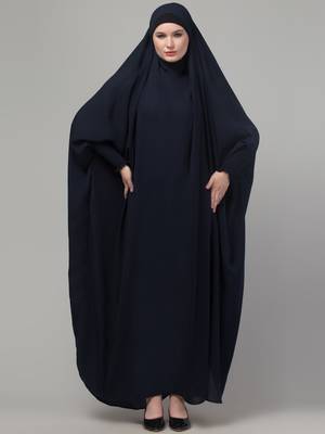 Black Nida Plain Jibab 1