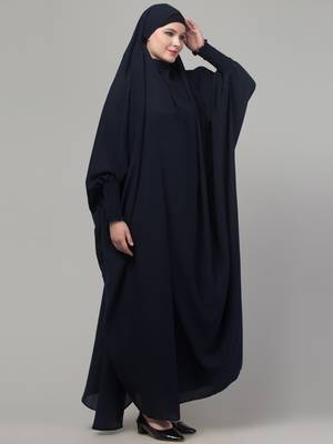 Black Nida Plain Jibab 4