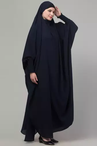 Black Nida Plain Jibab