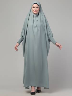 Sage head to toe free size jilbab abaya 1