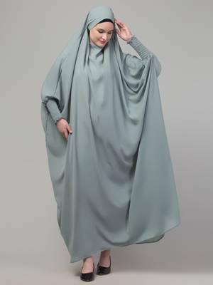 Sage head to toe free size jilbab abaya 3