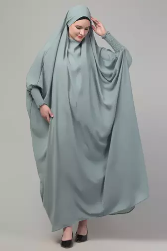 Sage head to toe free size jilbab abaya