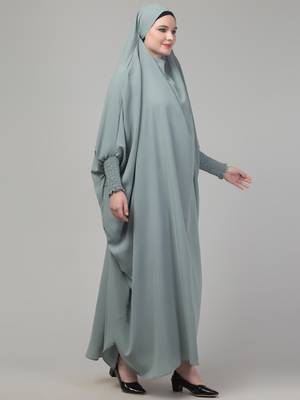 Sage head to toe free size jilbab abaya 4
