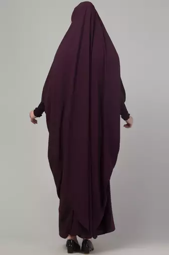 Wine head to toe free size jilbab abaya