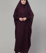 Wine head to toe free size jilbab abaya