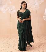 Emerald saree set