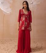 Rouge sharara set