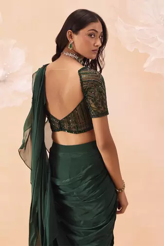 Emerald saree set