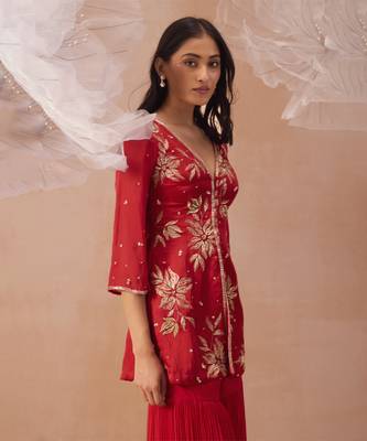 Rouge sharara set 2