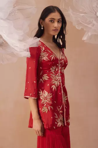 Rouge sharara set