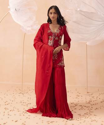 Rouge sharara set 4