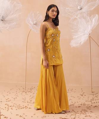 Jaune sharara set 1
