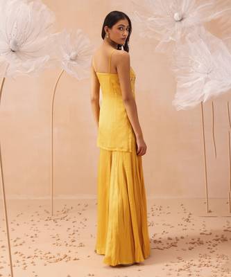 Jaune sharara set 4