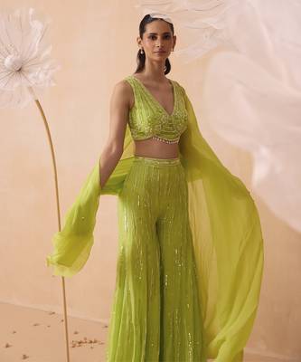 Lime pearl pant set 2