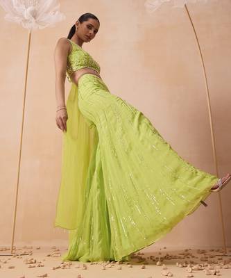 Lime pearl pant set 3