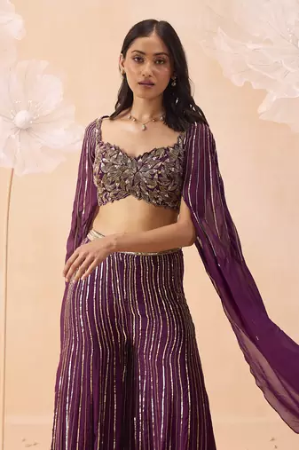 Wine pant set