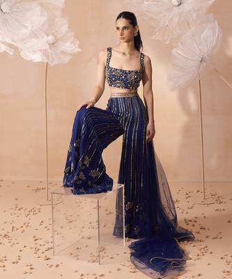 Indigo mirror pant set 2
