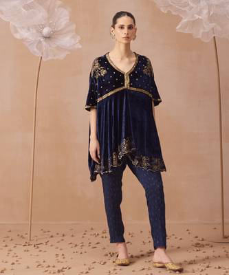 Cobalt blue suit set 1