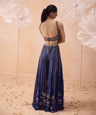 Indigo mirror pant set 4