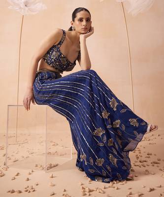 Indigo mirror pant set 5