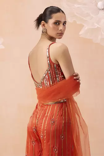 Candy orange pant set