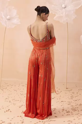 Candy orange pant set