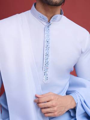 Black & dusty purple rayon mirror work wedding function festival marriage party wear straight kurta with dupatta 5