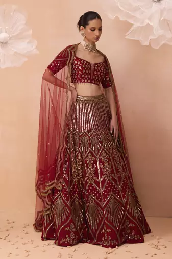 Leaf Lehenga Set