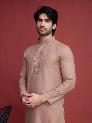 Grey viscose mirror work wedding function festival marriage party wear straight kurta 3