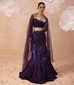 Purple Glam Lehanga Set