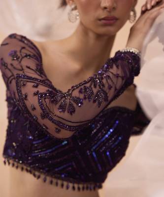 Purple Glam Lehanga Set 2