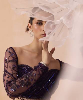 Purple Glam Lehanga Set 4