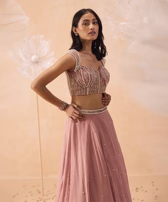 Nudo Pink Lehanga Set 2