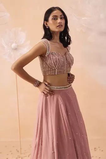 Nudo Pink Lehanga Set