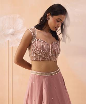 Nudo Pink Lehanga Set 3