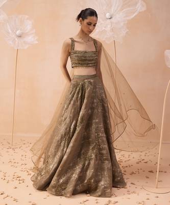 Gold Glory Lehanga Set 4